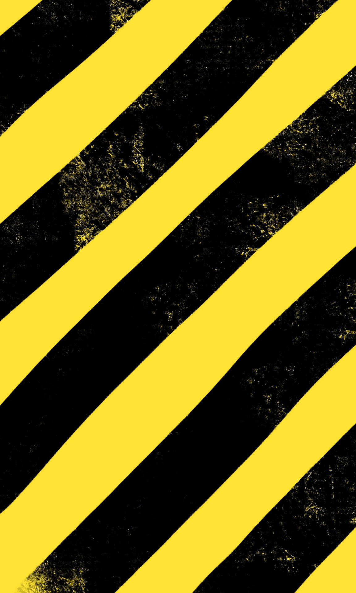 Plain Yellow Iphone Hazard Stripes Wallpaper