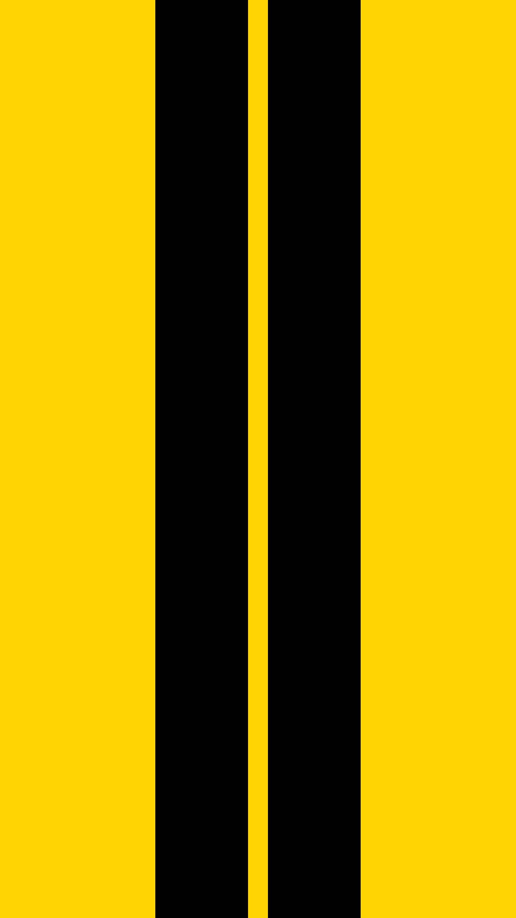 Plain Yellow Iphone With Black Stripes Wallpaper