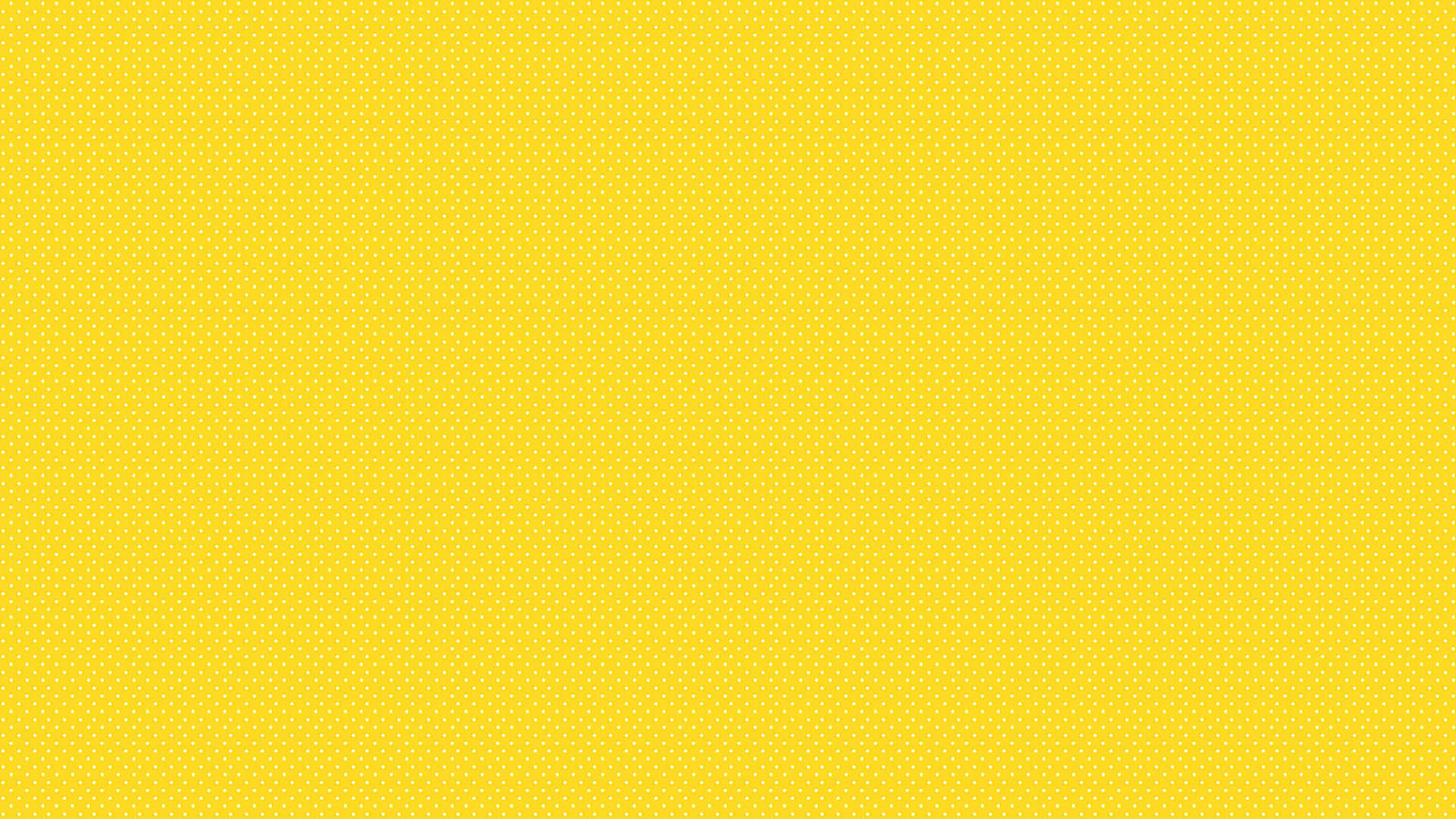 Plain Yellow With White Dots Wallpaper
