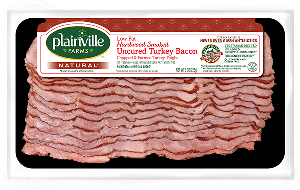 Plainville Farms Natural Uncured Turkey Bacon PNG