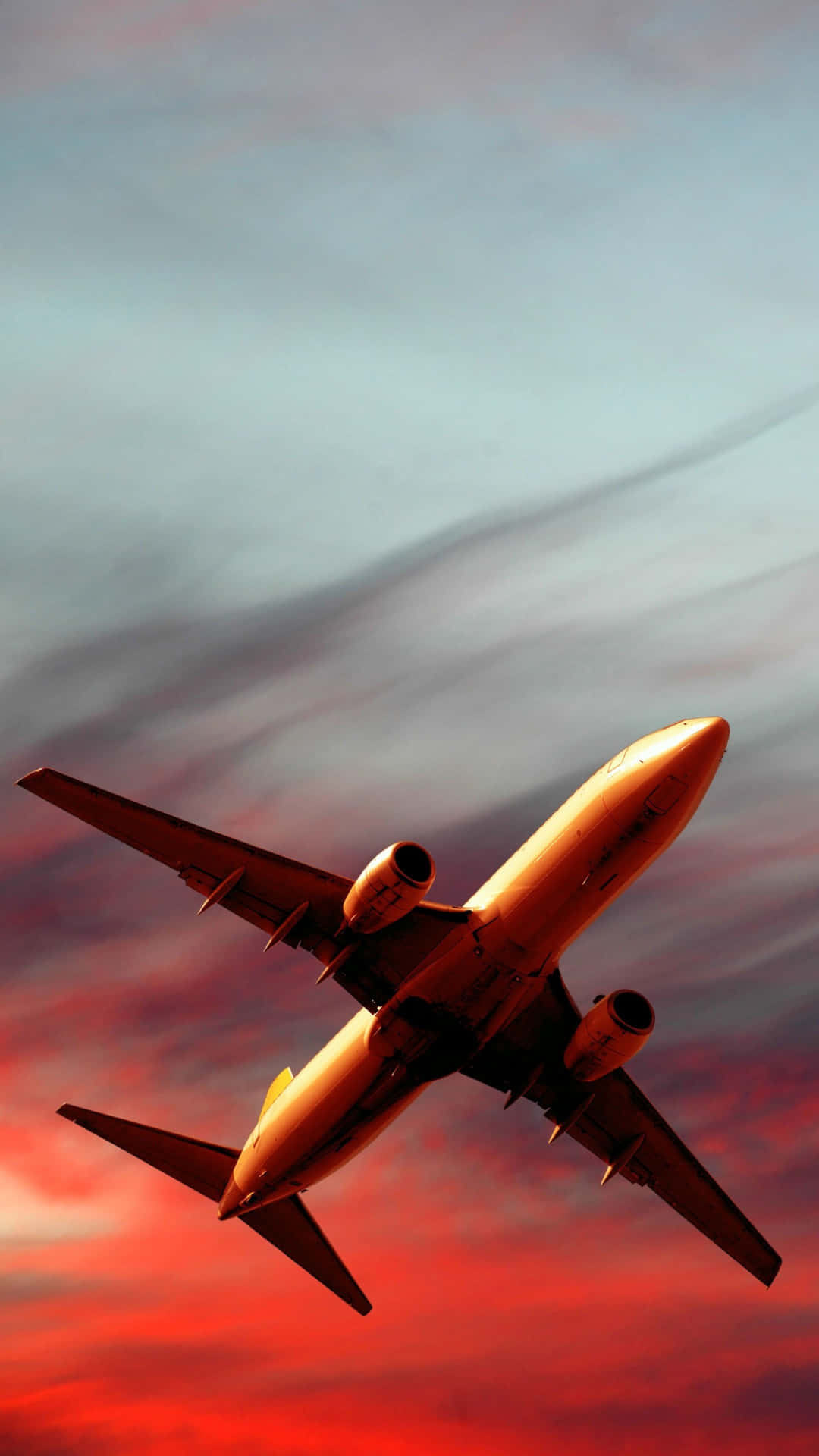 Erhebedich Hoch Mit Diesem Flugzeug-iphone-hintergrundbild. Wallpaper