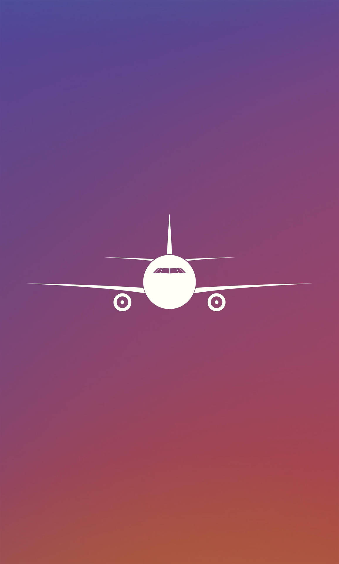 Plane Minimalist Phone Wallpaper