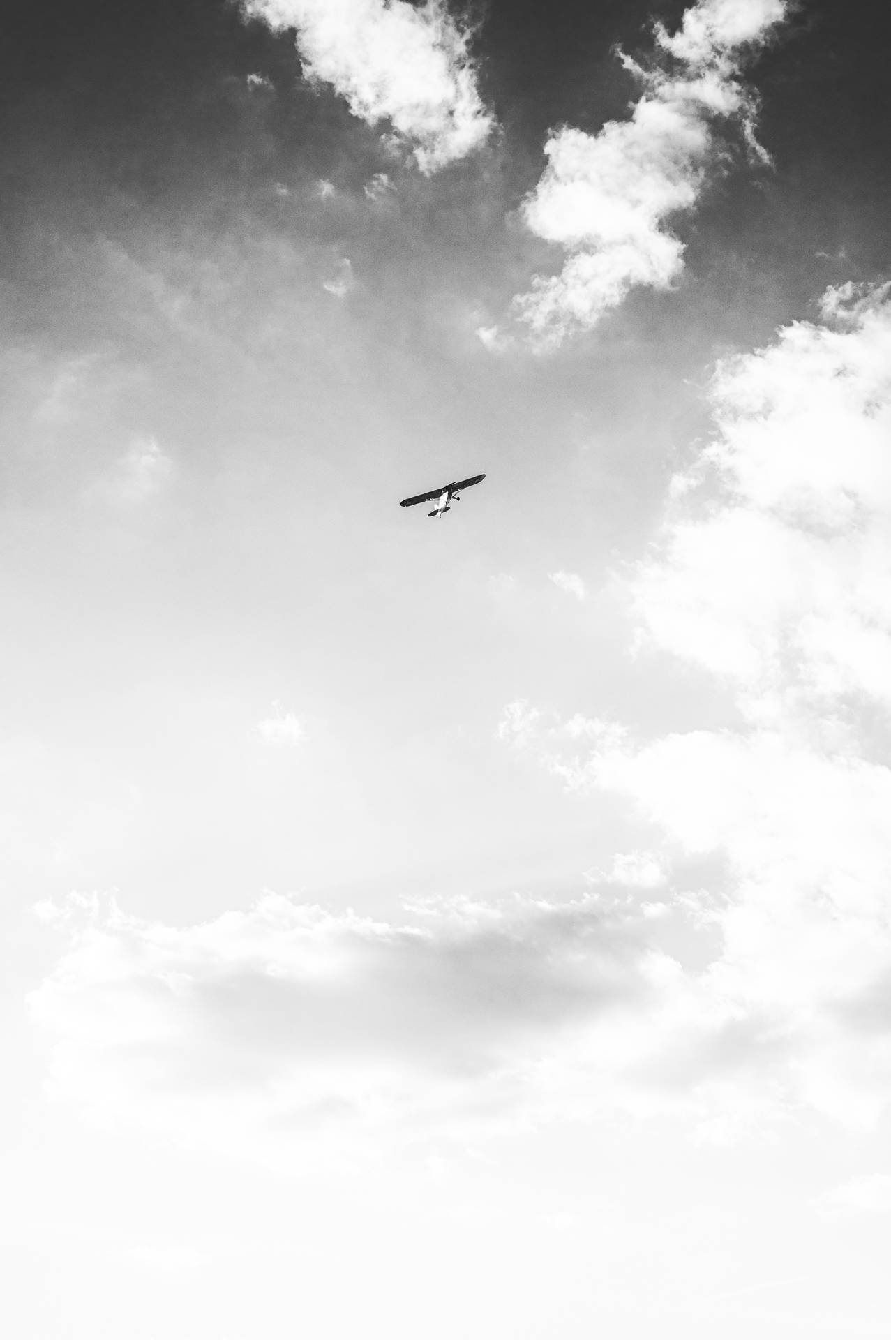 Plane With Cloud Aesthetic Wallpaper