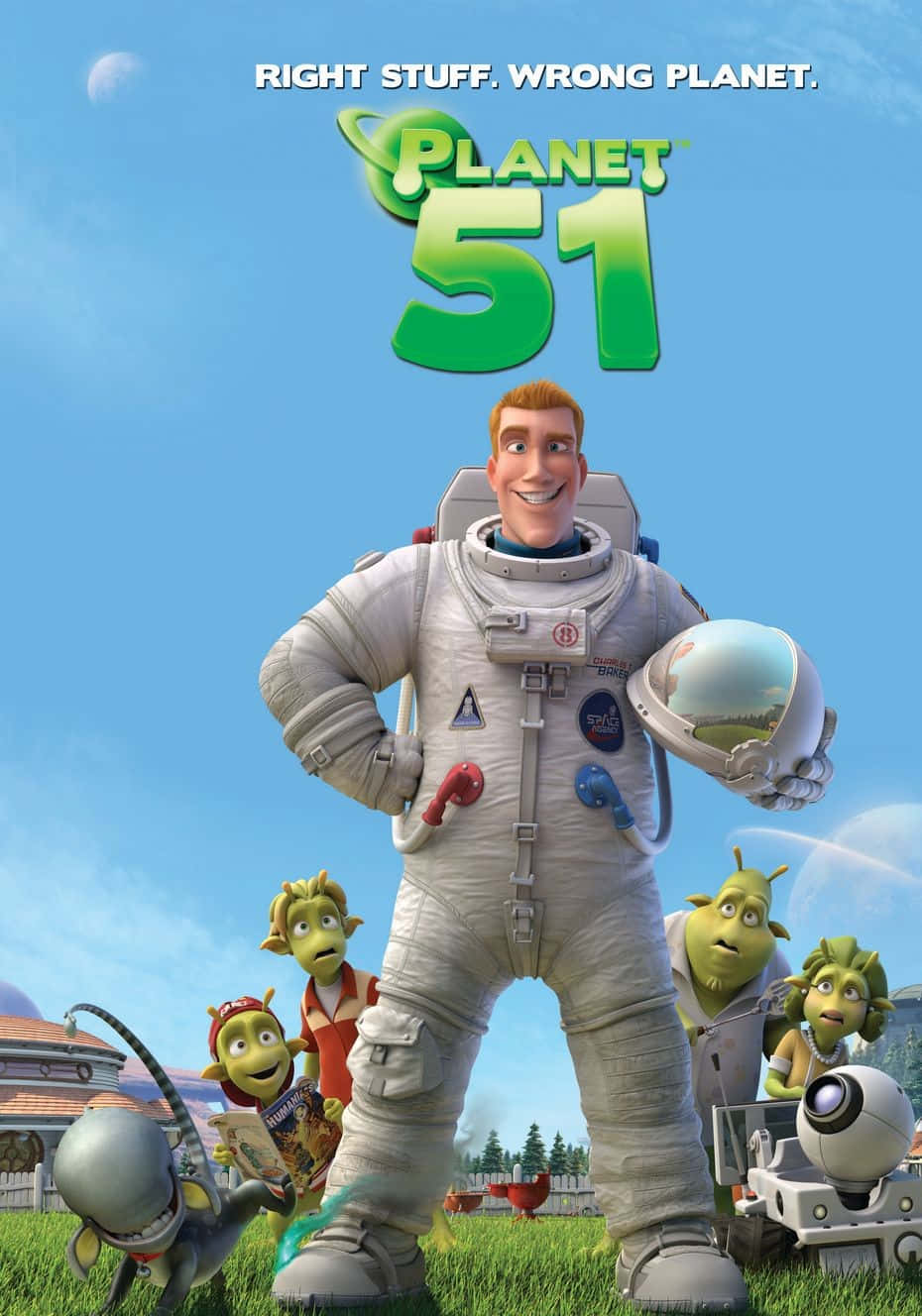 Planet 51 Charles With Aliens Wallpaper