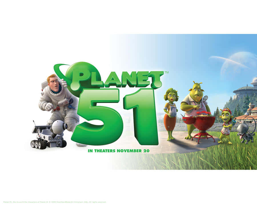 Planet 51 Movie Cover Wallpaper