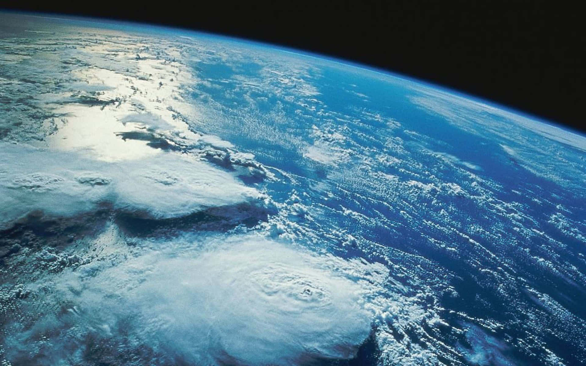 Denblå Marmorn: En Global Perspektiv Av Planeten Jorden. Wallpaper