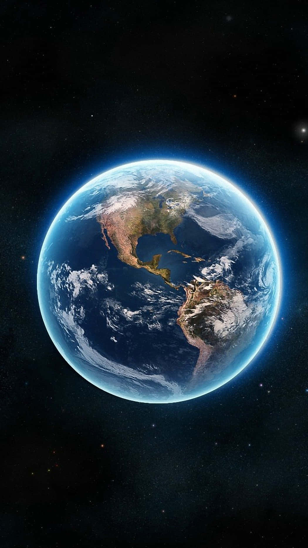 Vårvackra Planet Jorden Från Rymden. Wallpaper
