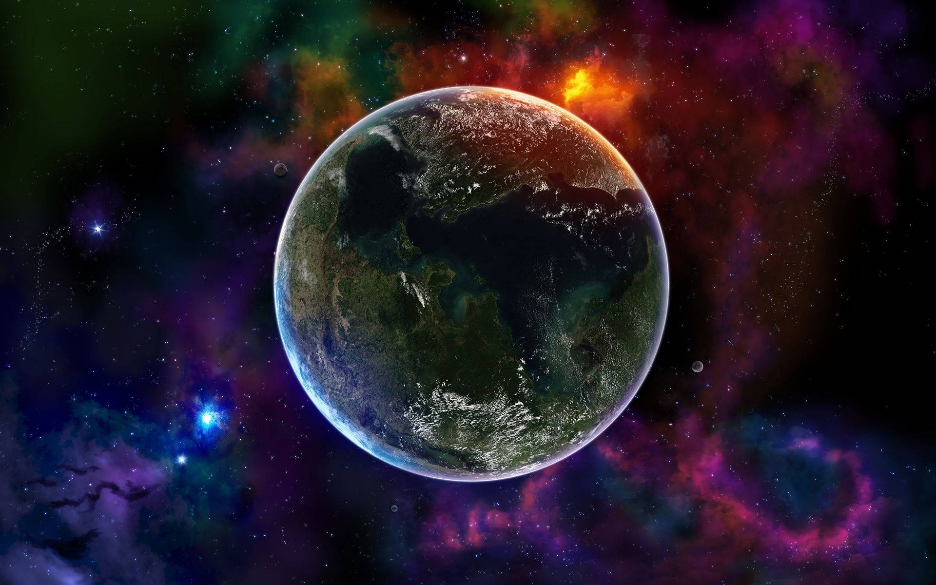 Planet Earth Cosmic Background