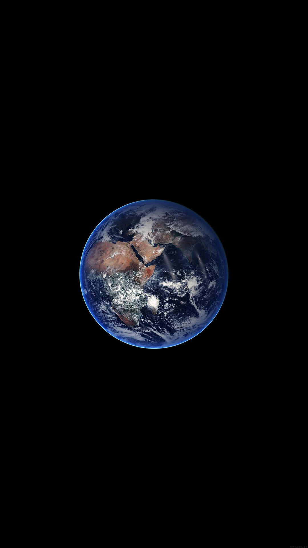 Nossomajestoso Planeta Terra Visto Do Espaço. Papel de Parede