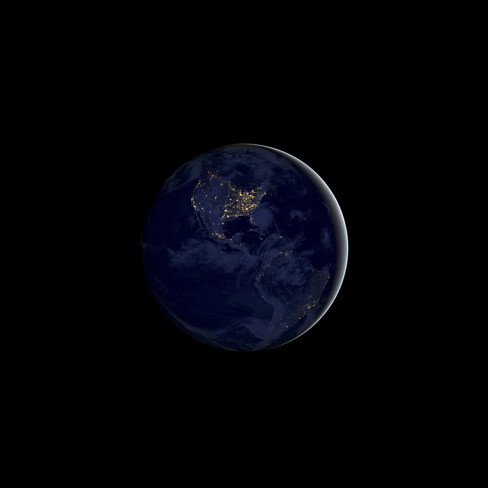 Planetatierra De Noche Fondo de pantalla