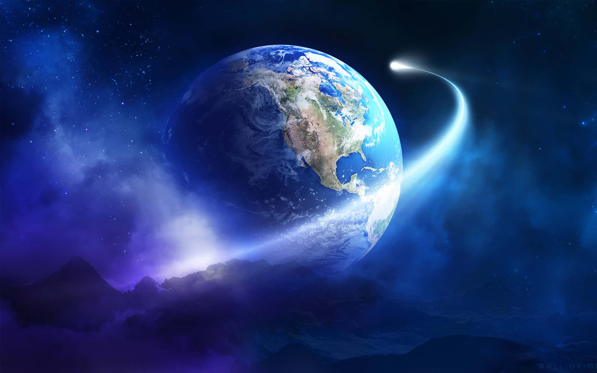 An awe-inspiring image of planet Earth, our shared home. Wallpaper