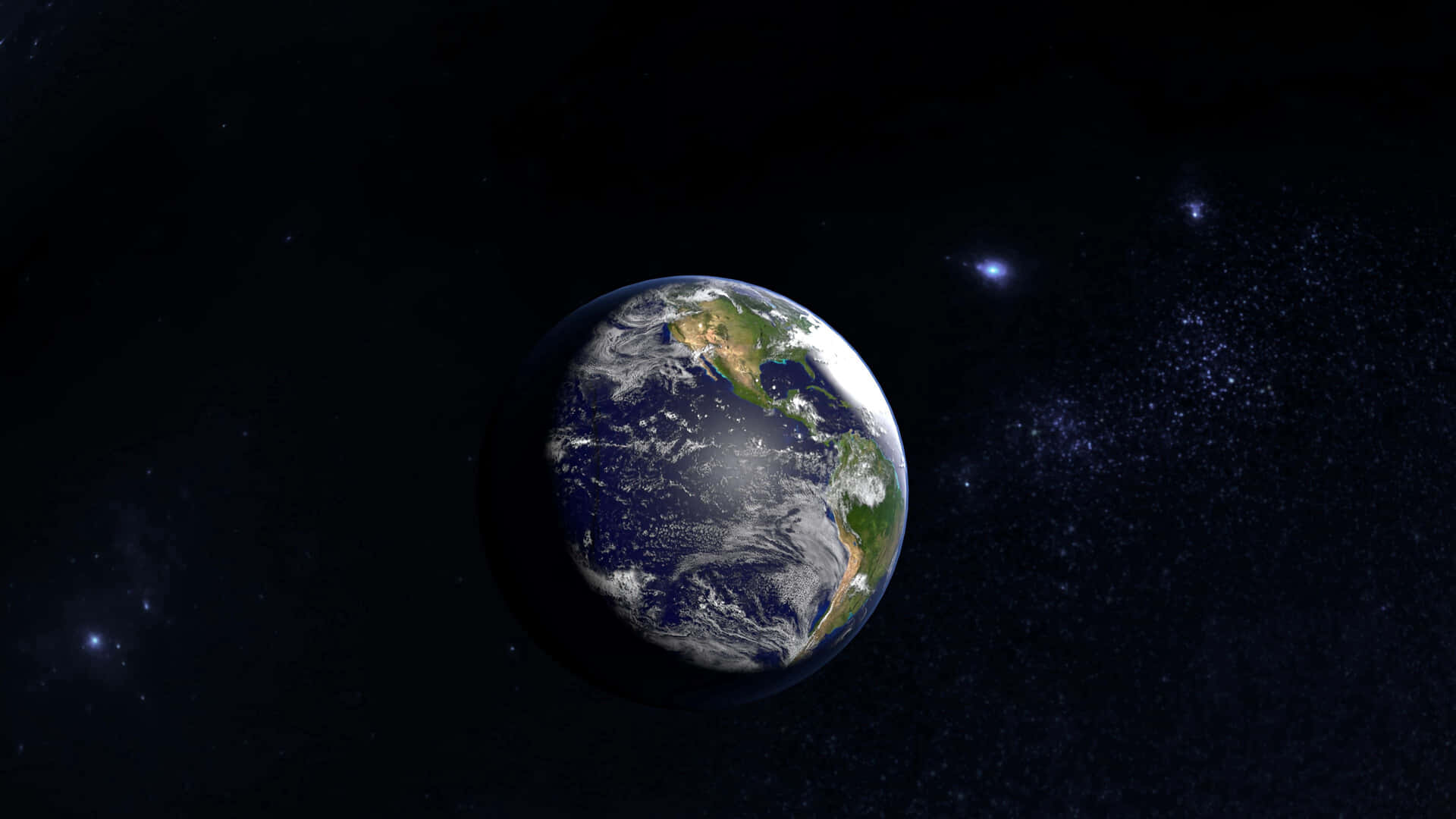 Blickauf Die Erde Aus Dem Weltraum Wallpaper