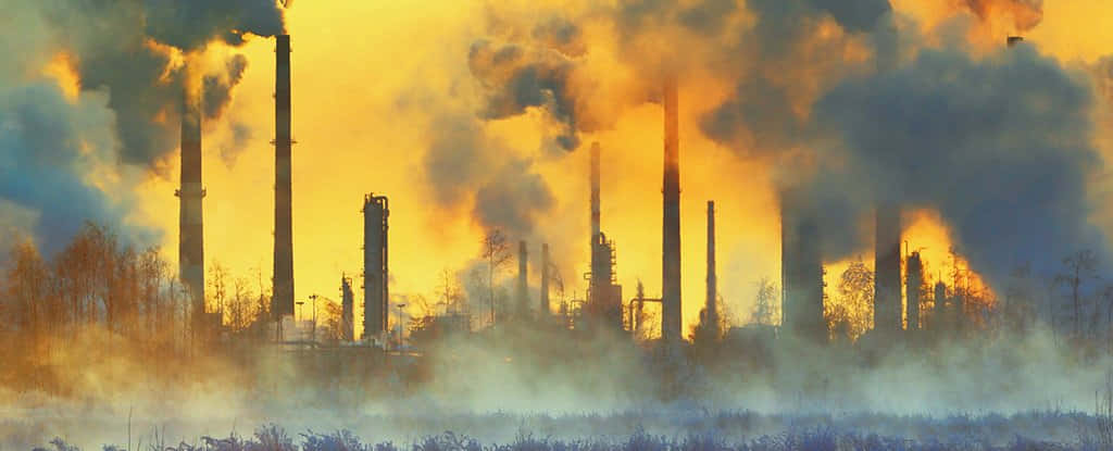 Planet Jorden Puster Etter Frisk Luft Bakgrunnsbildet