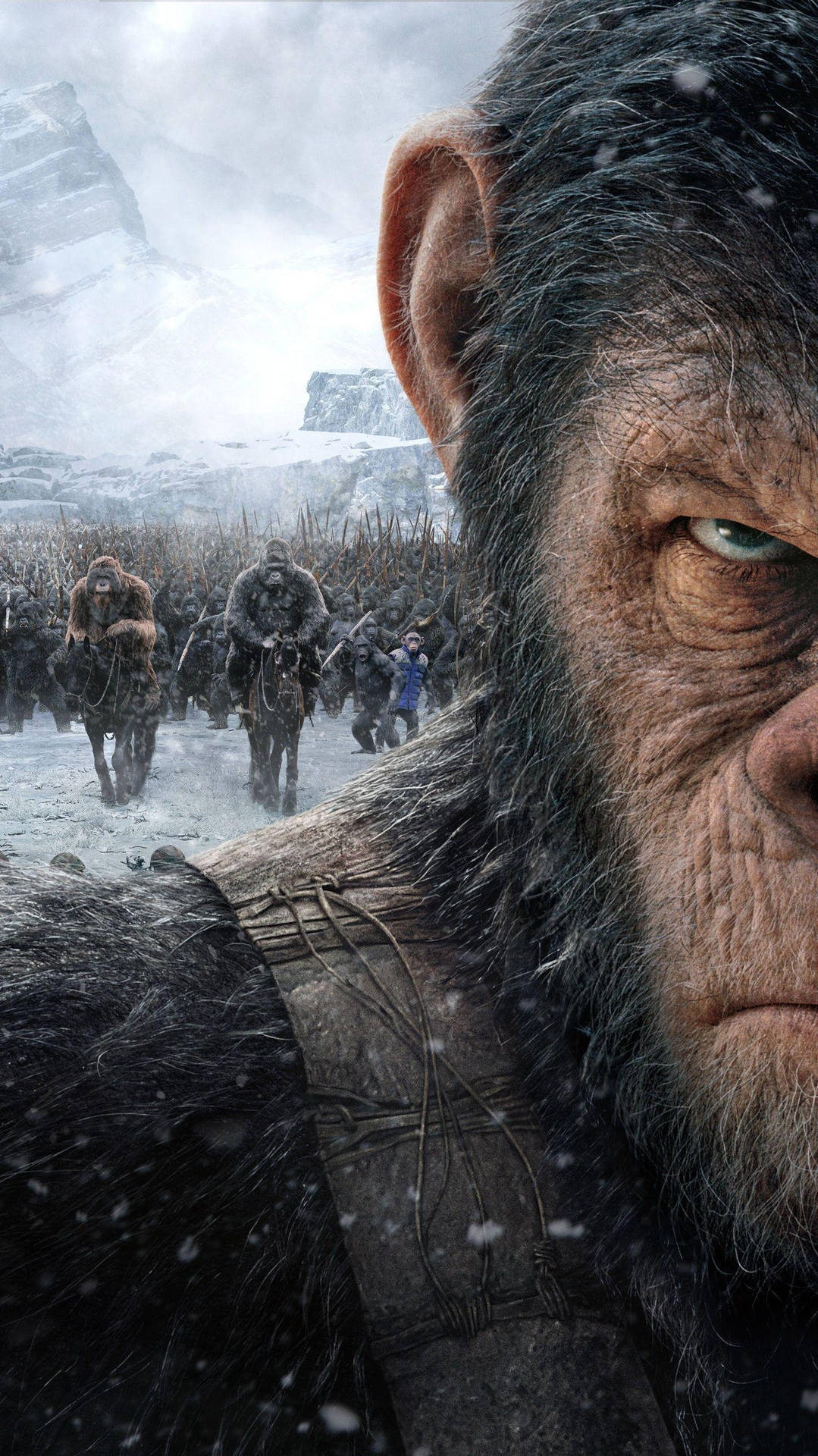 HD wallpaper Caesar War for the Planet of the Apes Amiah Miller winter   Wallpaper Flare