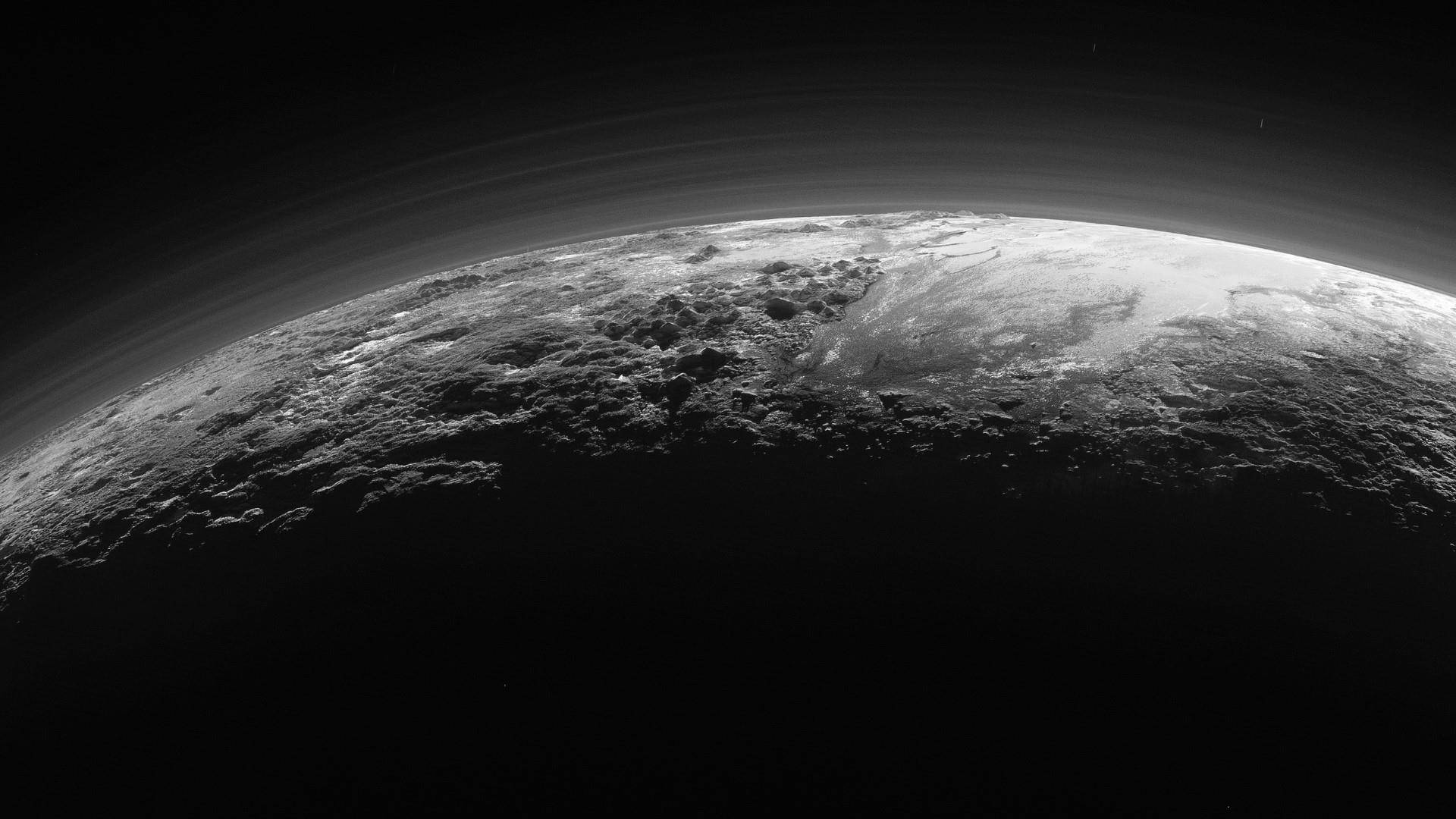 Planet Pluto Horizon Wallpaper