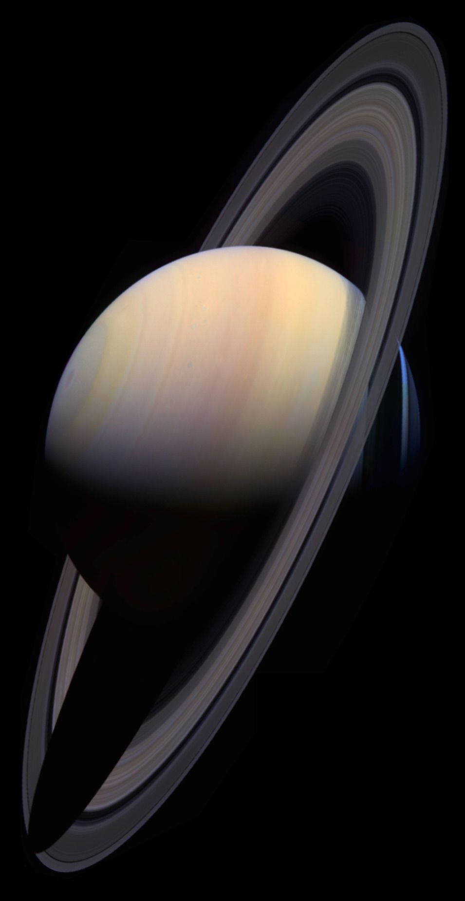 Planet Saturn With Ringlets