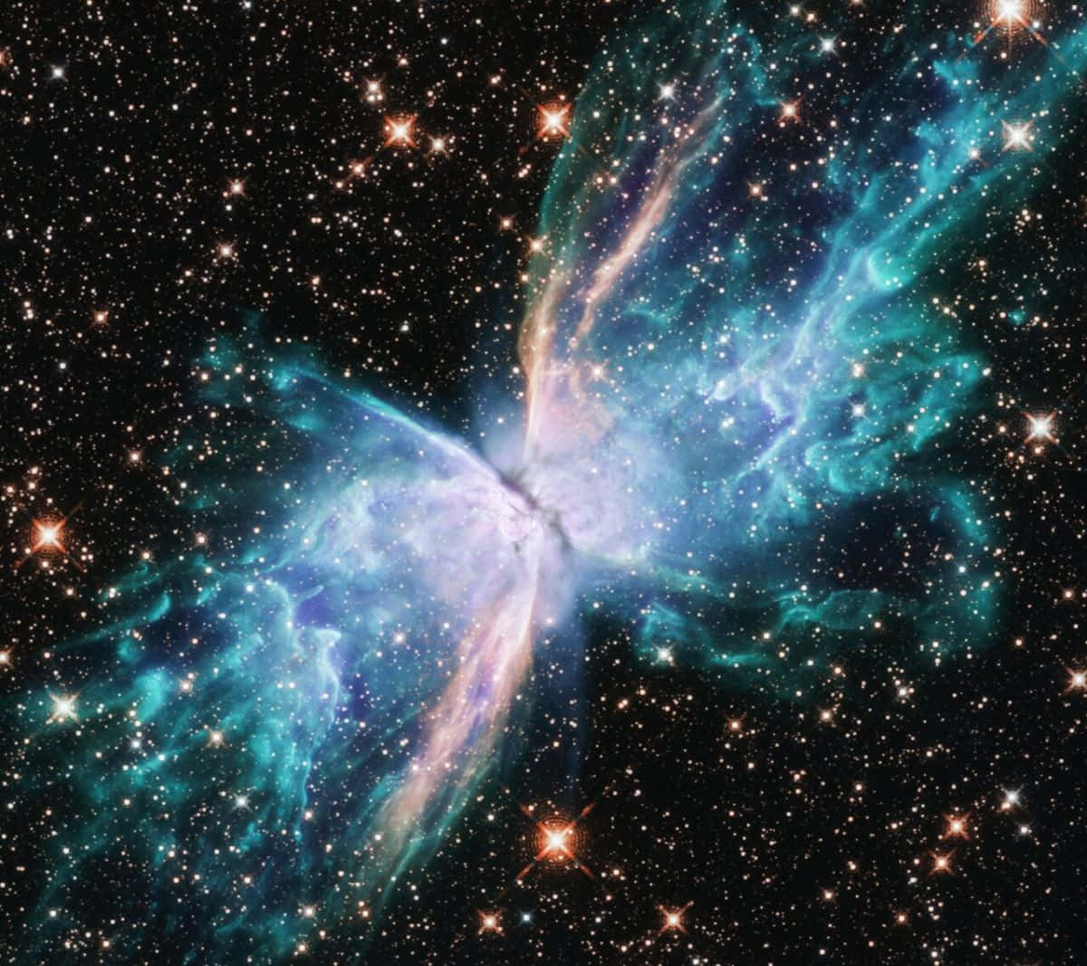 Captivating Planetary Nebula in Outer Space Wallpaper