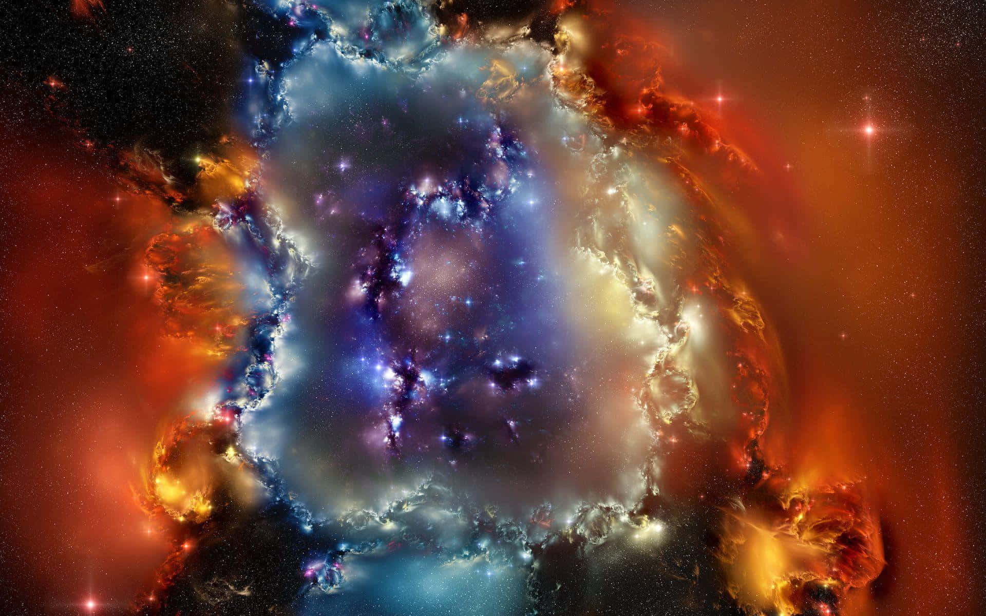 Caption: Mesmerizing Planetary Nebula in Deep Space Wallpaper