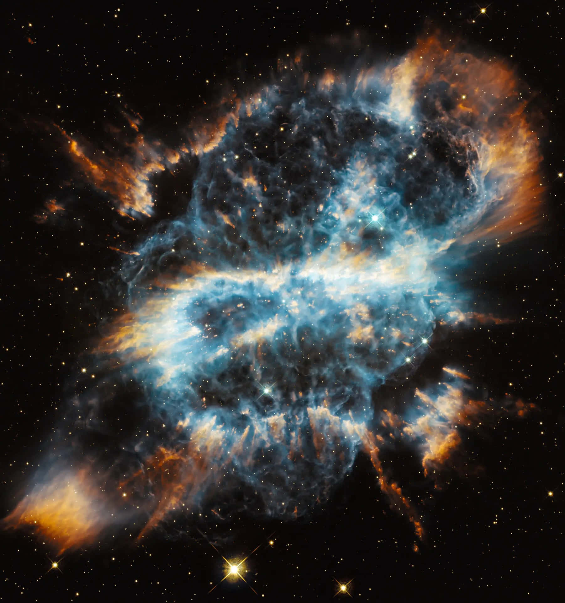 Mesmerizing Planetary Nebula in Deep Space Wallpaper