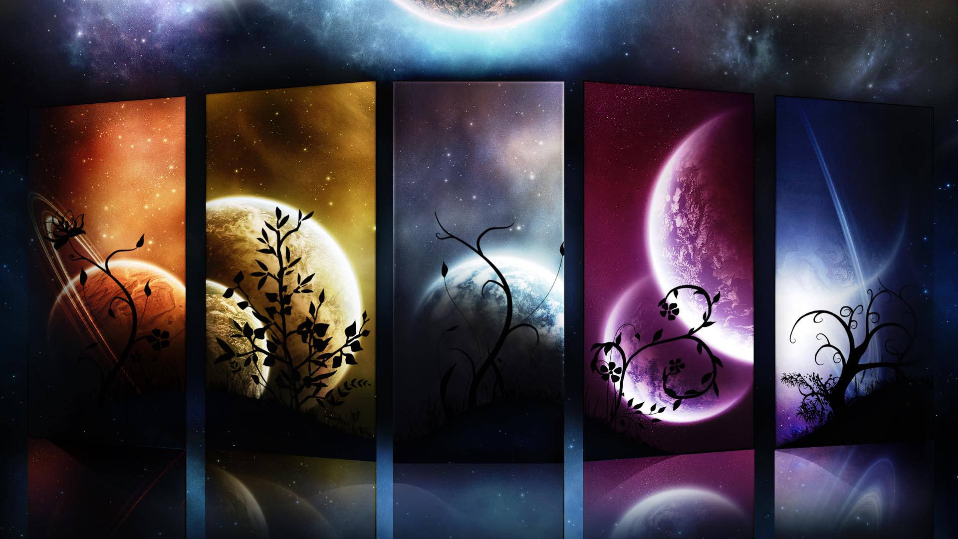 Planets In Seasons Wallpaper