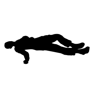 Plank Exercise Silhouette PNG