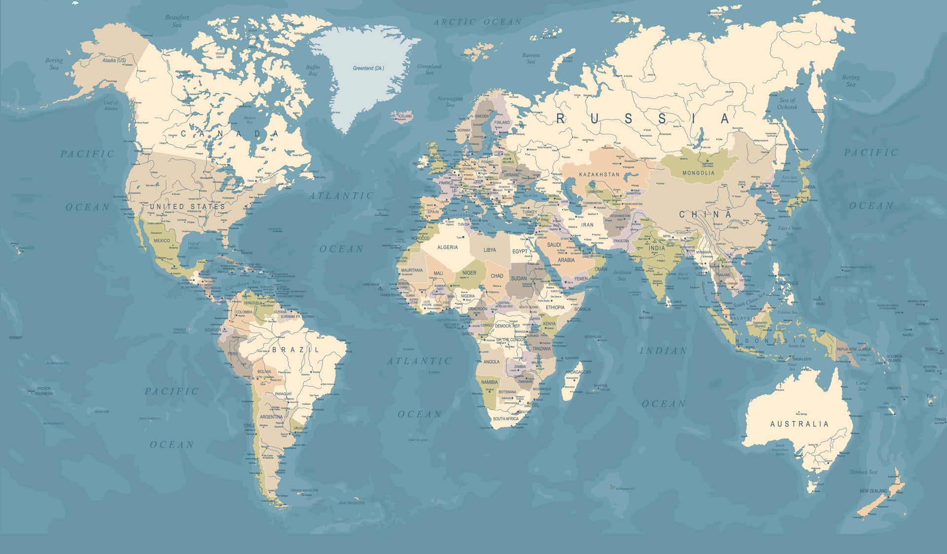 Fundode Tela Mapa Mundial.