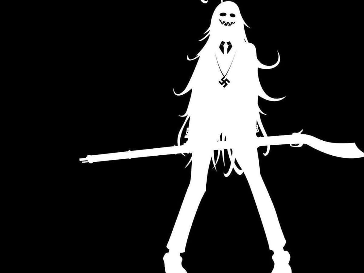 Planode Fundo De Anime Preto E Branco 1200 X 900