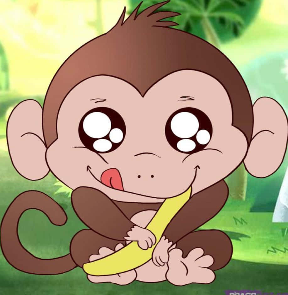 Planode Fundo De Bebê Macaco.
