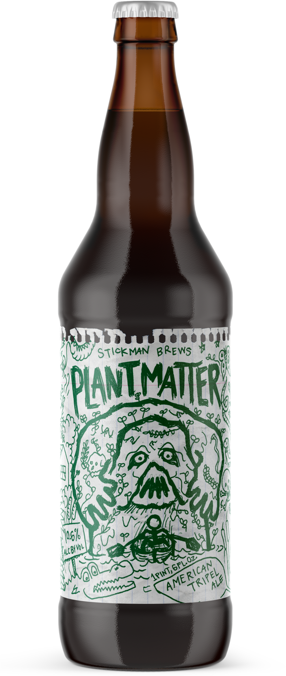 Plant Matter American Pale Ale Beer Bottle PNG