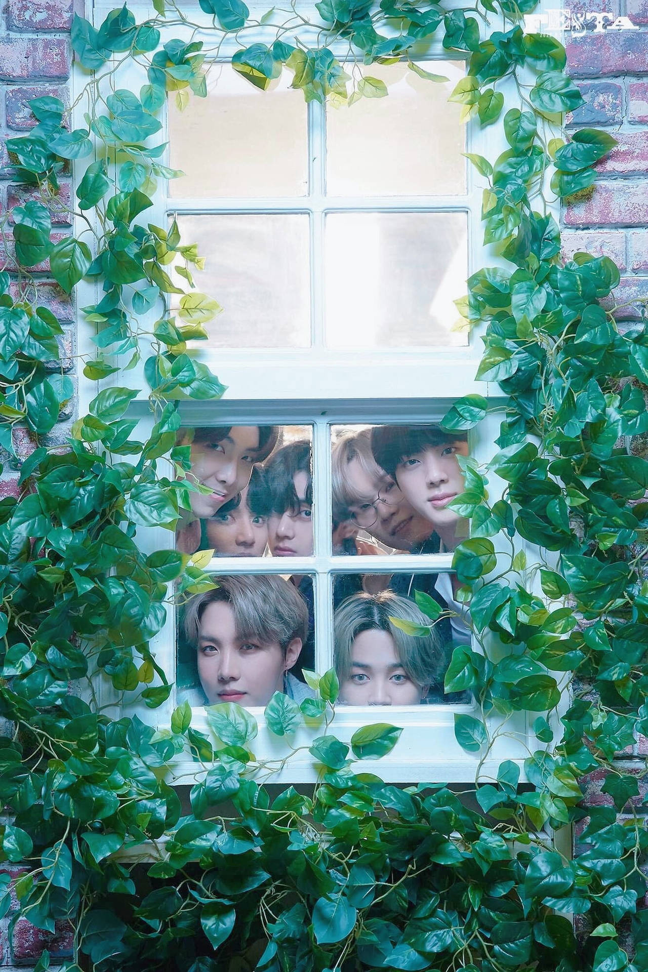 Green Plant Window Lockscreen BTS