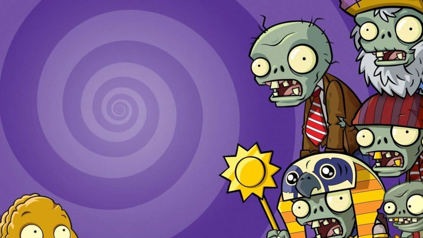 Play Plants Vs Zombies, the classic hit tower defense video game Wallpaper