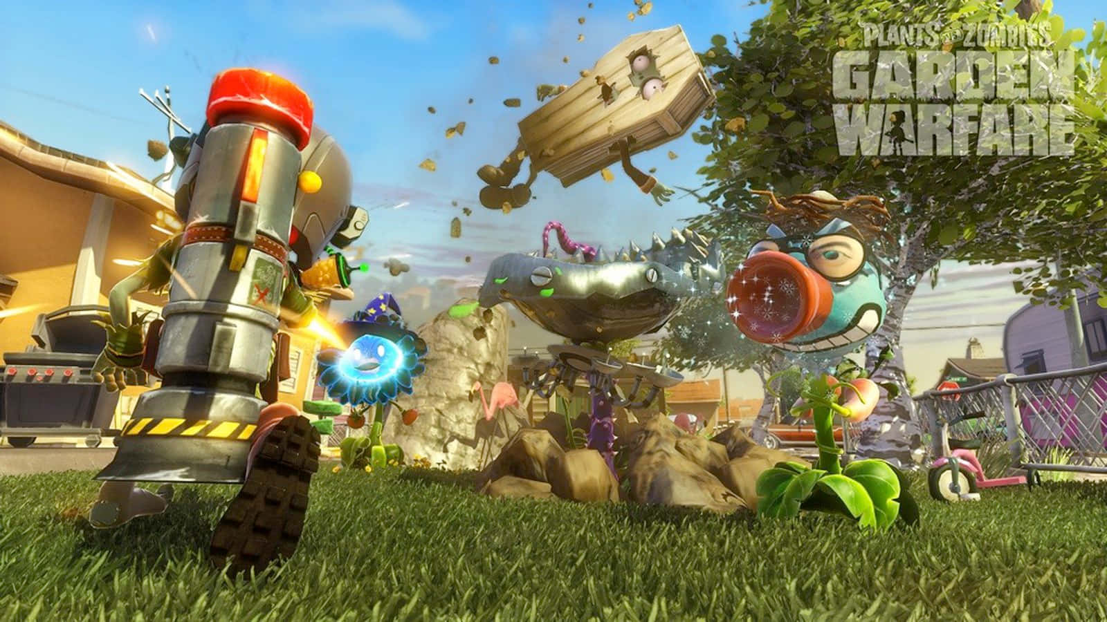 Download Epic Battle On The Lawn: Plants Vs Zombies