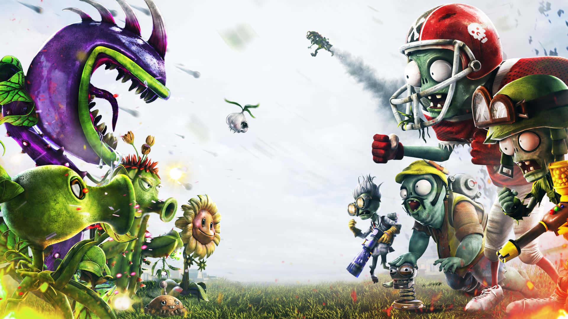 Fend off zombie hordes with powerful plants