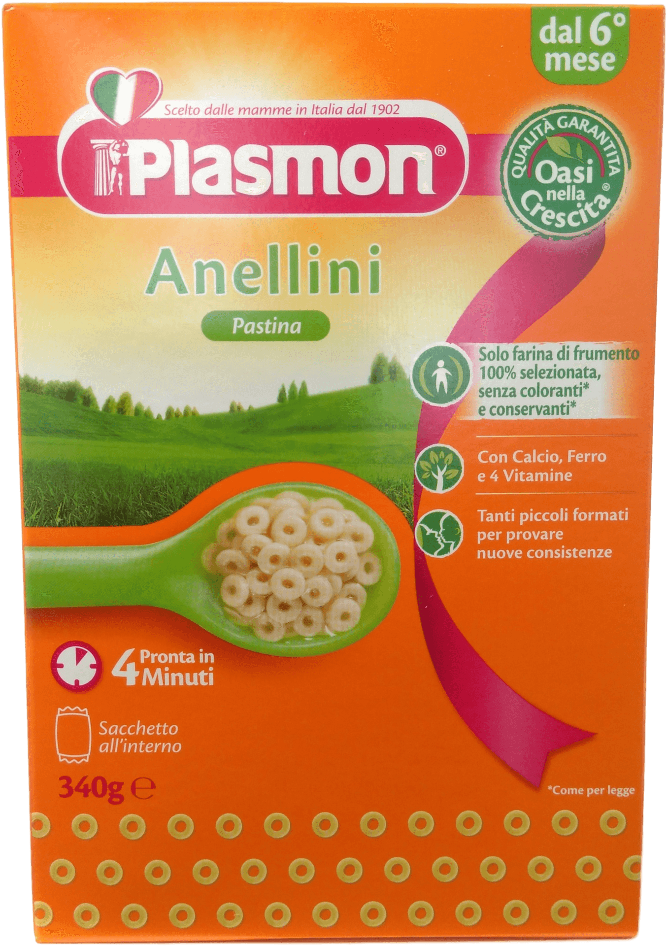 Plasmon Anellini Pasta Box PNG