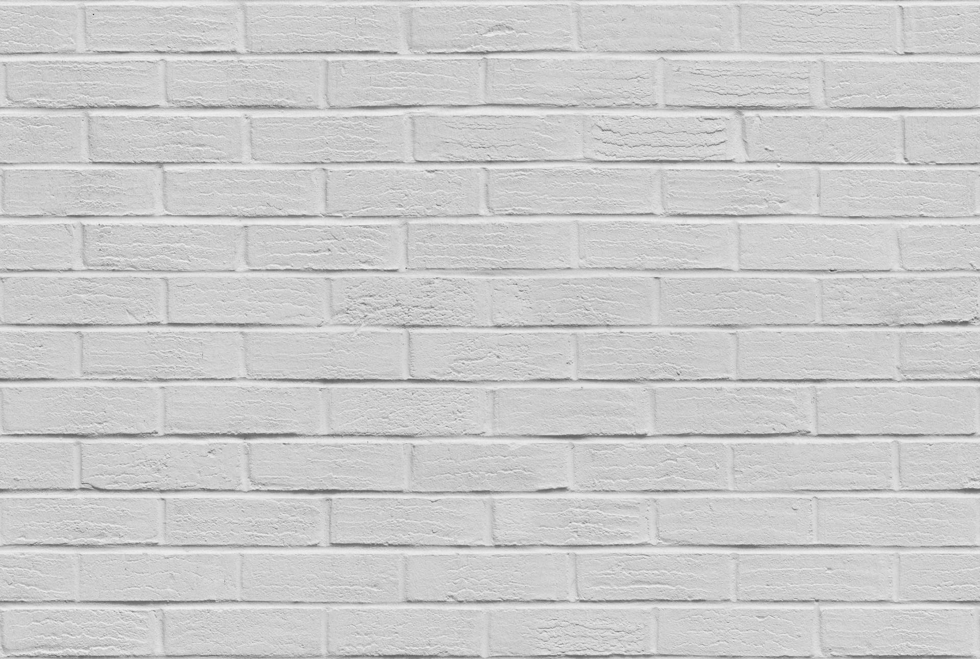 "Make a Statement with White Brick Wall Design" Wallpaper