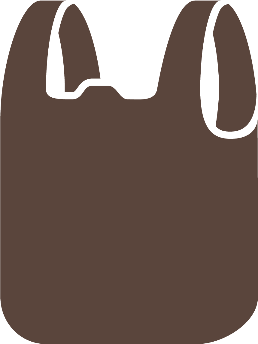 Plastic Bag Icon Silhouette PNG