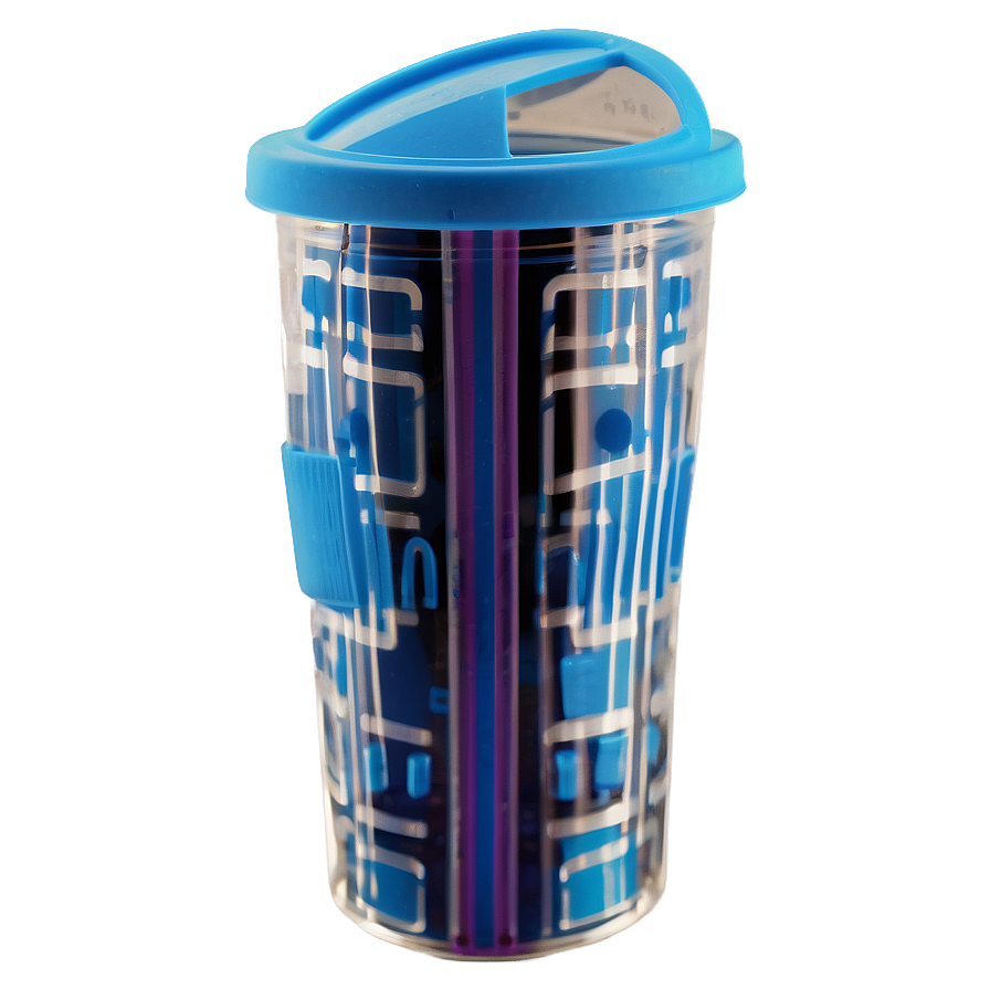 Plastic Cup With Compartment Png 06132024 PNG