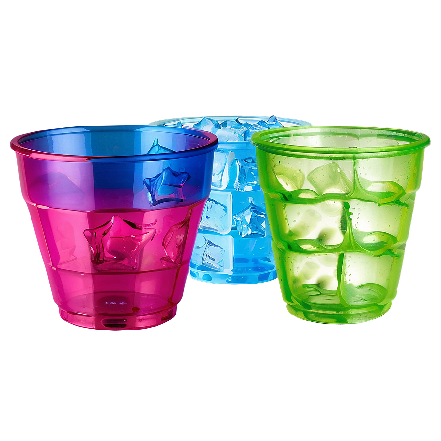 Plastic Cup With Ice Png 06132024 PNG