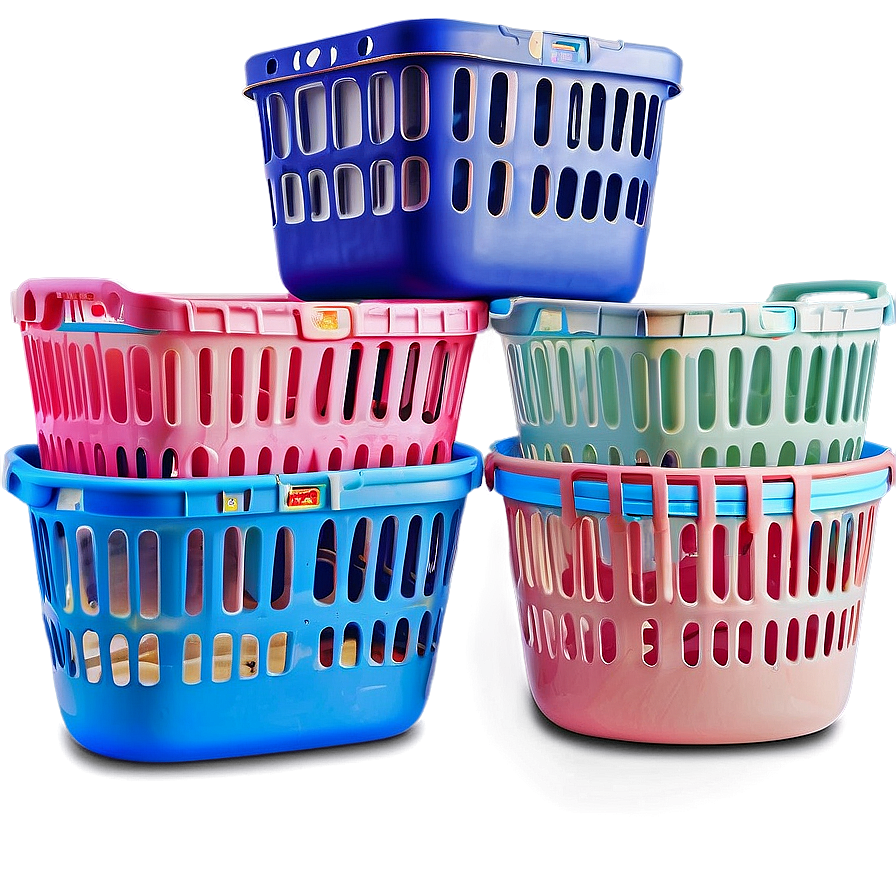 Plastic Laundry Basket With Handles Png Ynb PNG