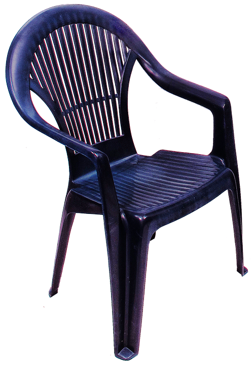 Plastic Patio Chair Isolated PNG