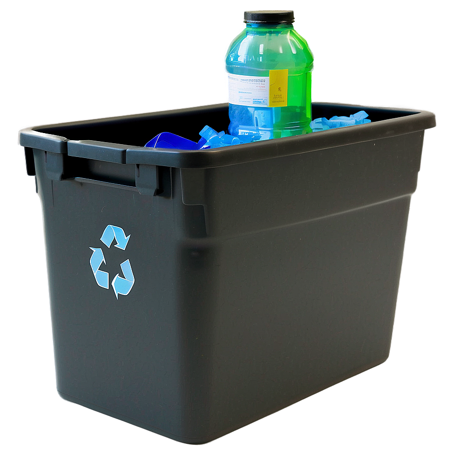 Plastic Recycle Bin Png 06132024 PNG