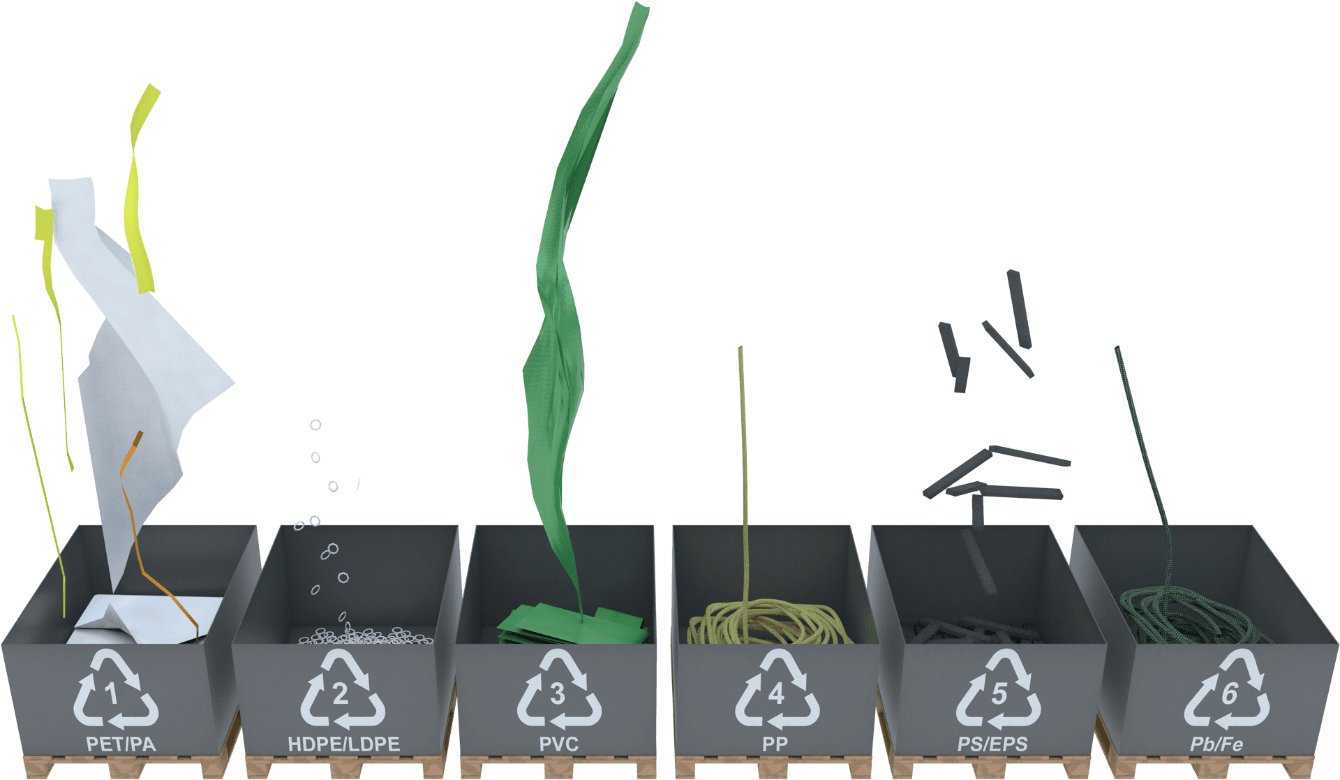 Plastic Recycling Categories Illustration PNG