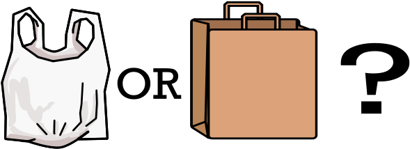 Plasticvs Paper Bag Choice PNG