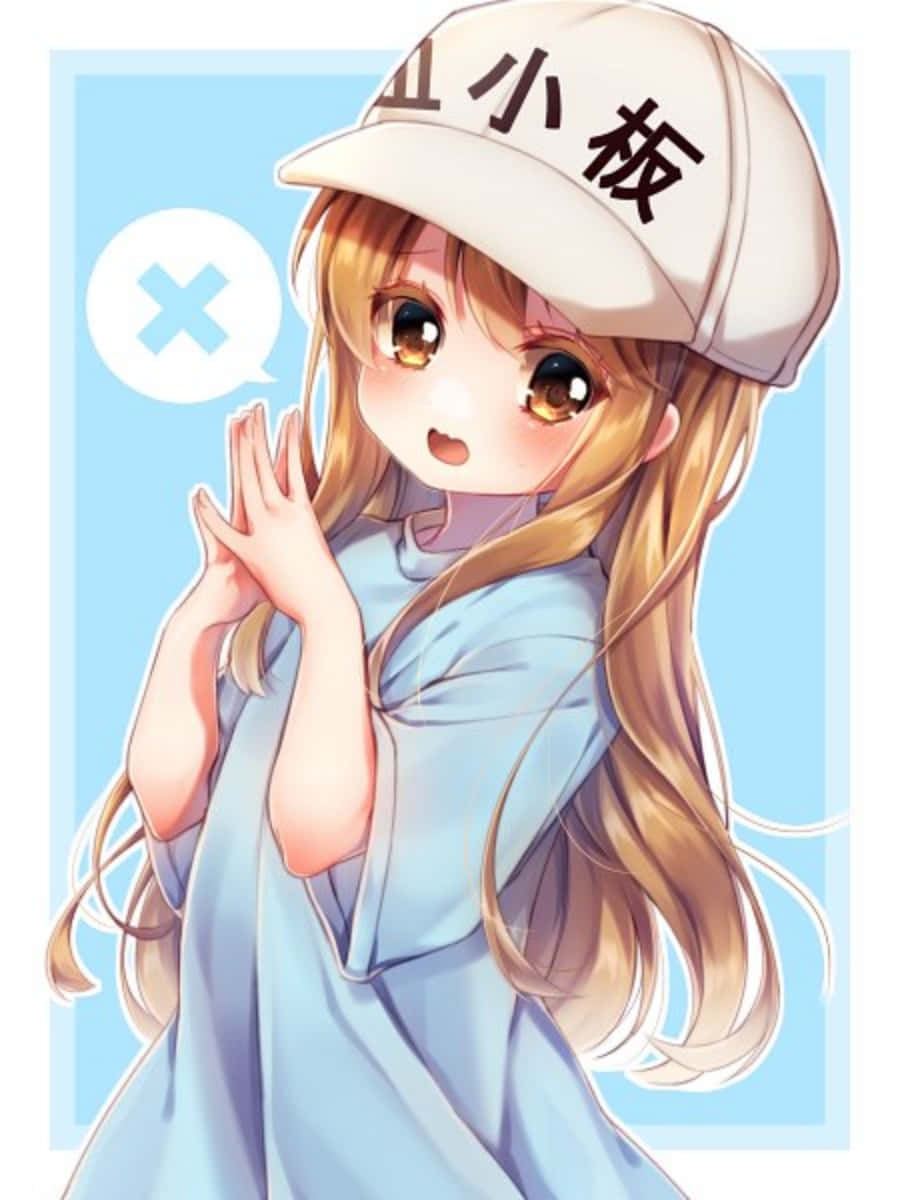 Platelet, hataraku saibou, blonde, long hair, Anime, HD phone wallpaper