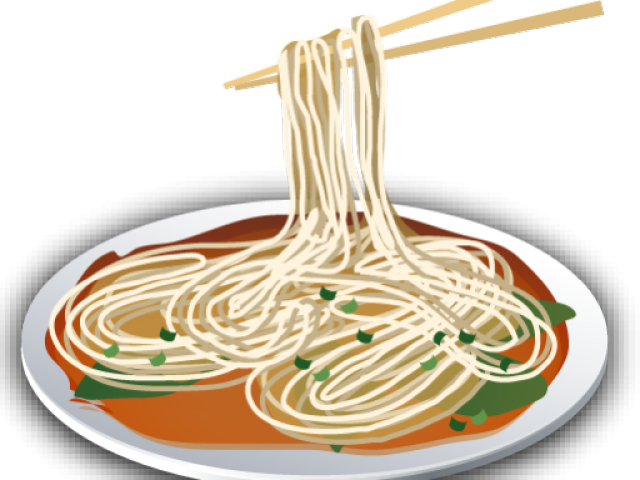Plateof Spaghettiwith Chopsticks PNG
