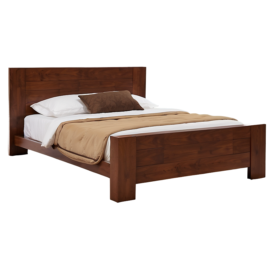 Platform Bed Minimalist Png 05042024 PNG