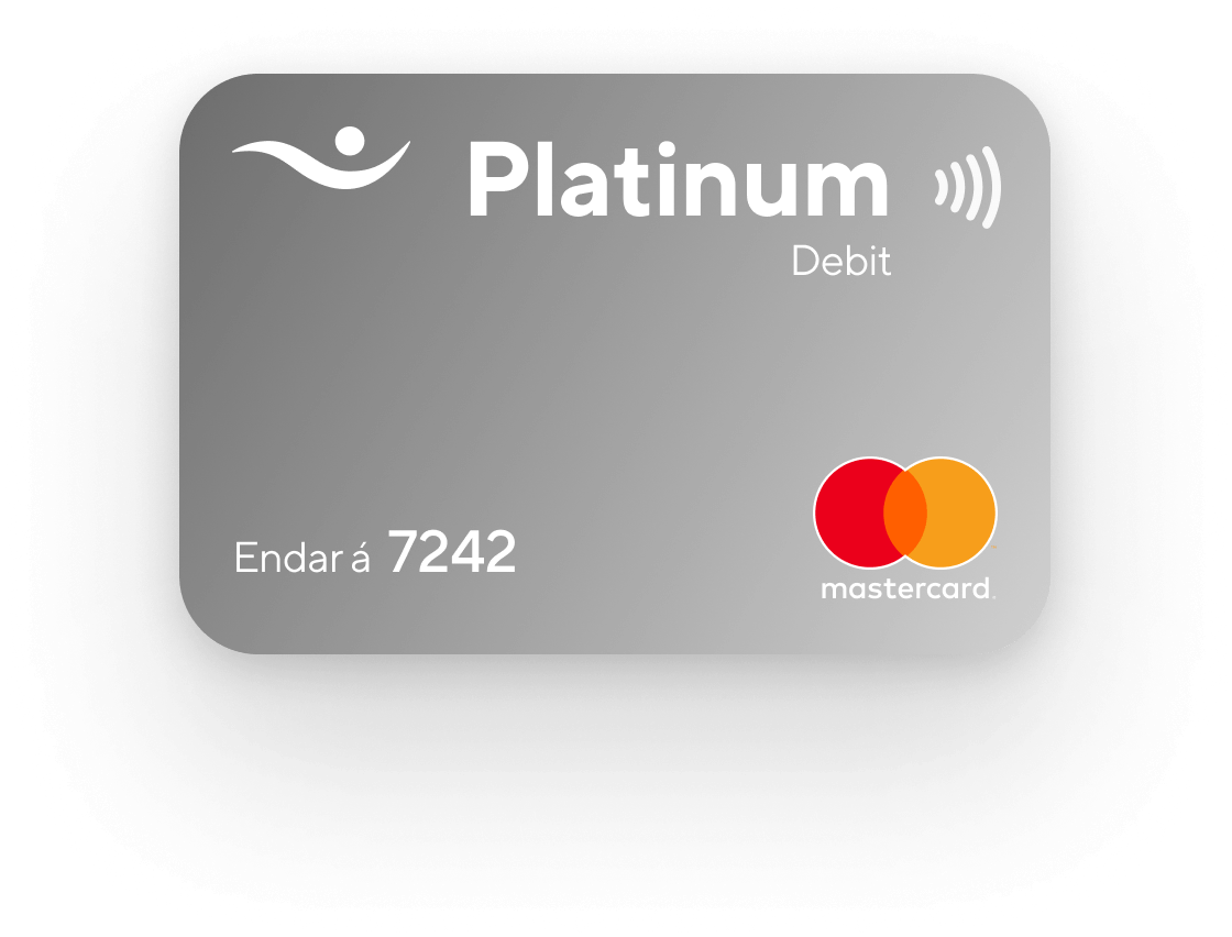 Platinum Debit Card Mockup PNG