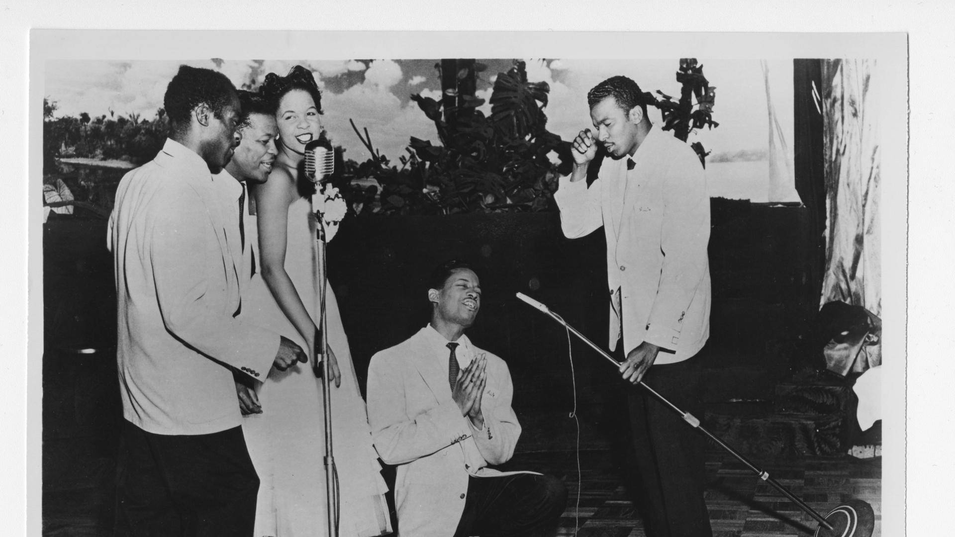 Platters Performing Black And White Photo Picture