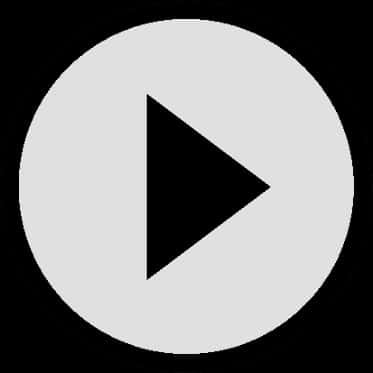 Play Button Icon Blackand White PNG