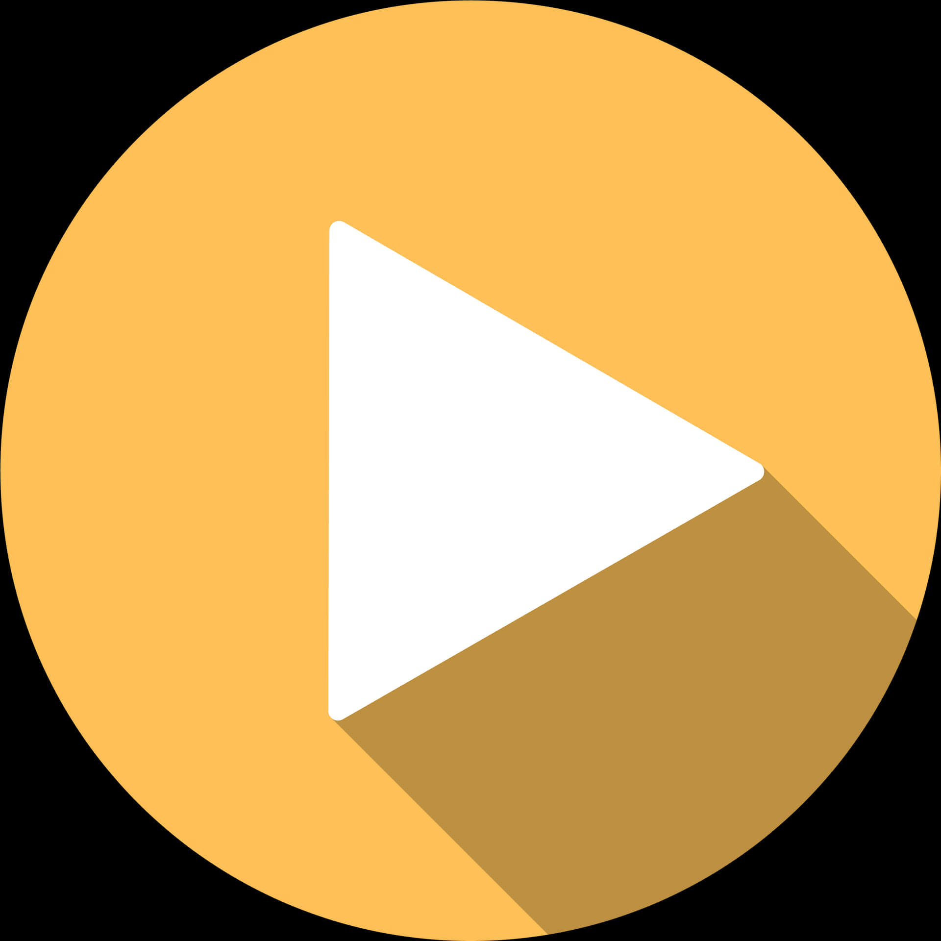 Play Button Icon Flat Design PNG